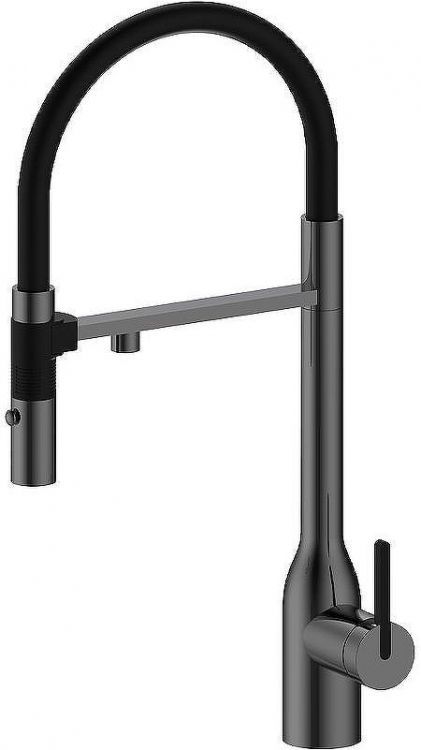 Смеситель для кухни Paulmark Magneto One Ma213188-GM Вороненая сталь