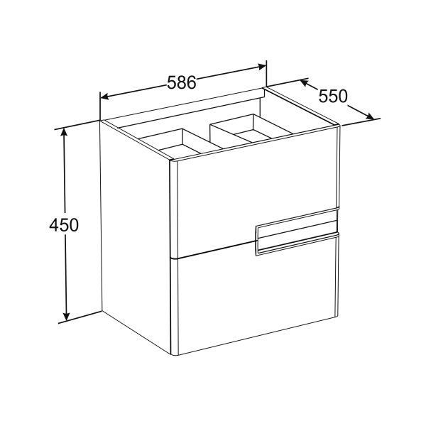 Тумба под раковину Roca Vn Ice Edition 60 ZRU9302730