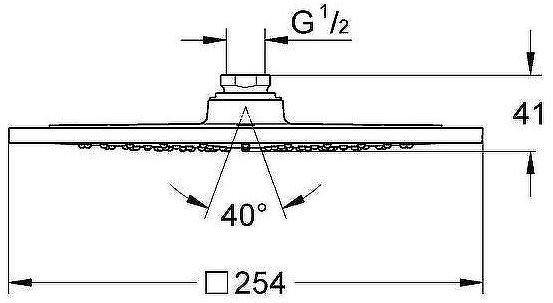 Верхний душ Grohe Rainshower F-series 27271000 Хром
