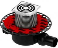 Душевой трап Tece Drainpoint S120 3601200 горизонтальный с декоративной решеткой с фланцем