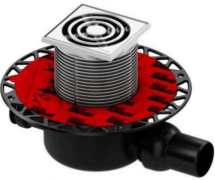 Душевой трап Tece Drainpoint S120 3601200 горизонтальный с декоративной решеткой с фланцем