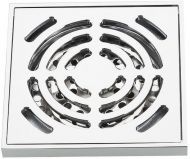 Душевой трап Gappo G81052 с решеткой Хром