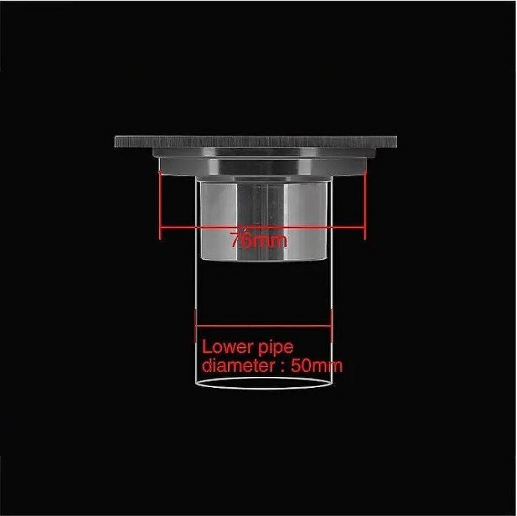 Душевой трап Gappo G81052 с решеткой Хром