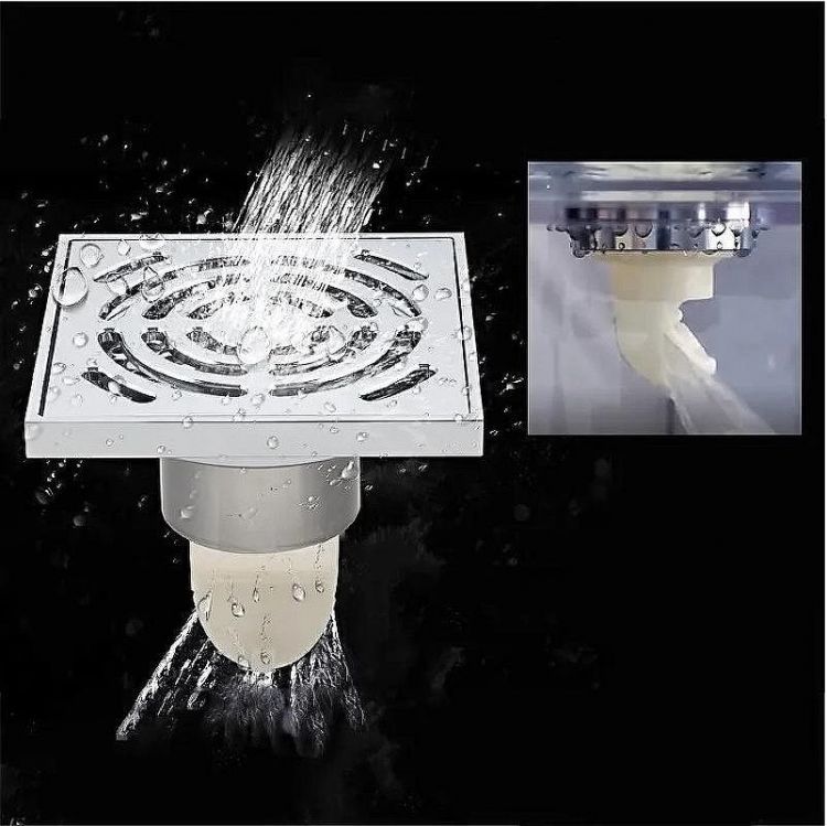 Душевой трап Gappo G81052 с решеткой Хром