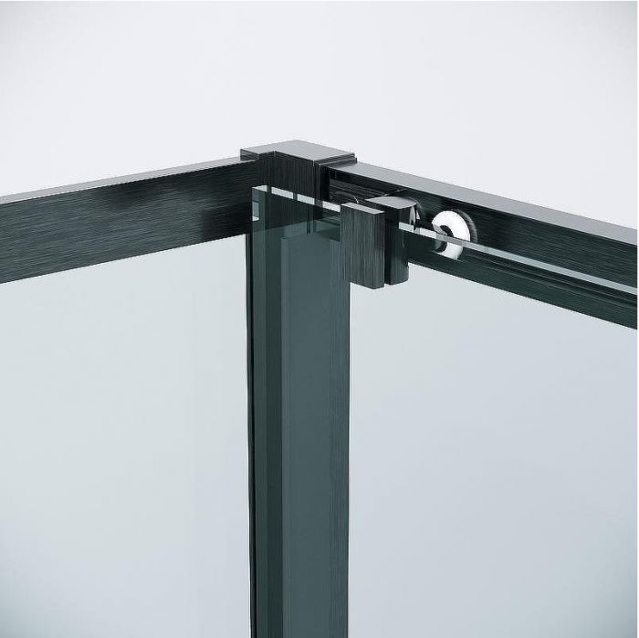 Душевой уголок Grossman Cosmo 110х80 120.K33.02.1180.42.00 профиль Графит сатин стекло прозрачное