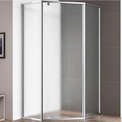 Душевой уголок Cezares Eco 100x100 ECO-O-P-1-100-P-Cr профиль Хром стекло рифленое