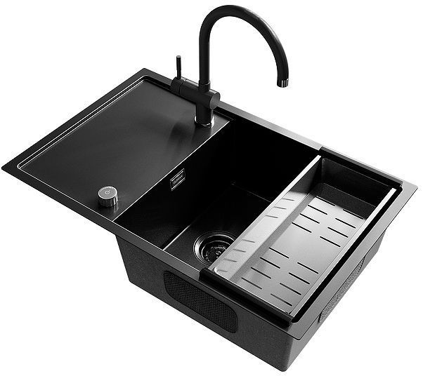 Смеситель для кухни Ulgran Steel US-021-003 цвет Вороненая сталь Смеситель для кухни Ulgran Steel US-021-003 цвет Вороненая сталь