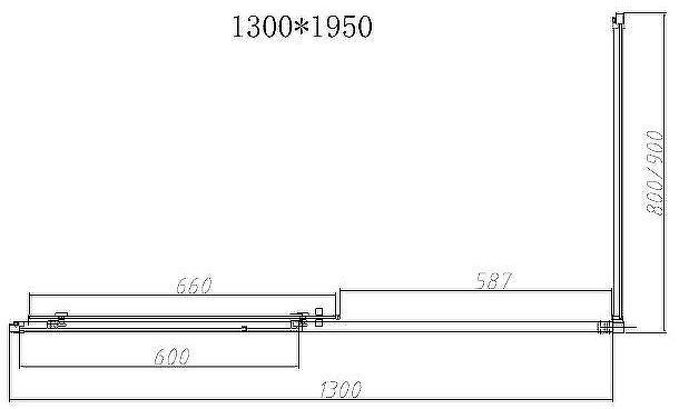 Душевой уголок Vincea Slim-N 130x80 VSR-4SN8013CL профиль Хром стекло прозрачное