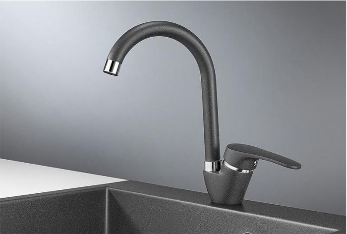 Смеситель для кухни Granula 1024 цвет Графит