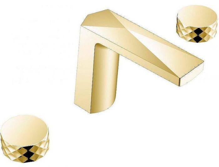 Смеситель для раковины Boheme Venturo 150-MG-DIAMOND Золото матовое