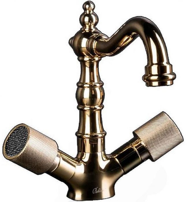 Смеситель для раковины Boheme Royal Cristal 292-Royal/CRSTblack Золото