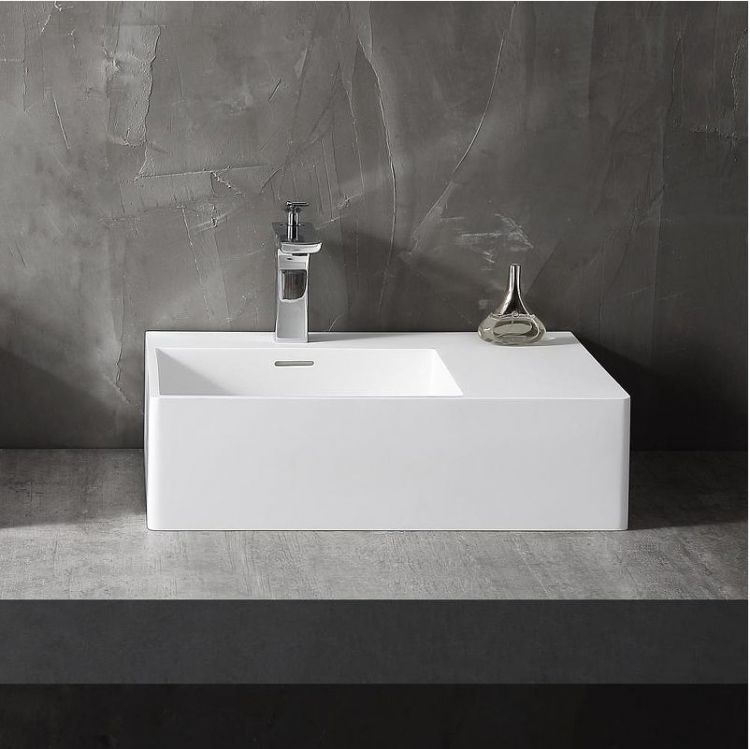 Раковина Abber Stein 56 L AS2644 L Белая матовая