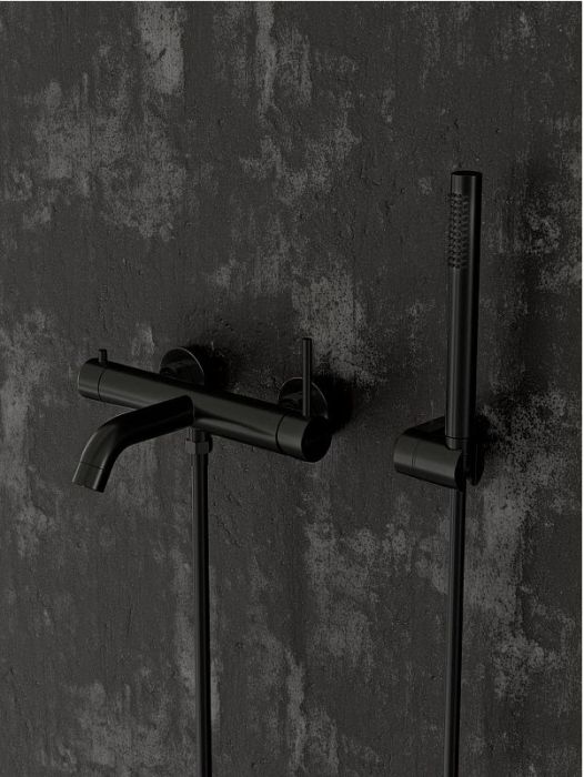 Смеситель для ванны Knotlor Eclipse SS-23/BL цвет Черный матовый