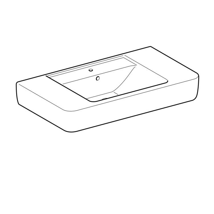 Раковина Geberit Renova Nr.1 Plan, 125185000 Раковина Geberit Renova Nr.1 Plan, 125185000