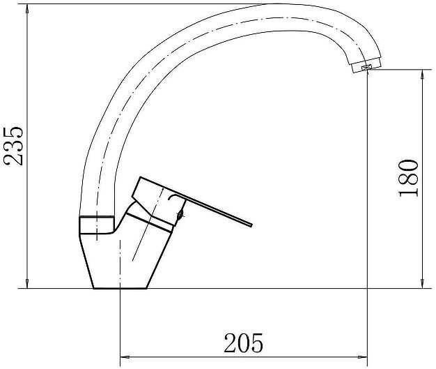 Смеситель для кухни Fashun A54113-8 цвет Белый Смеситель для кухни Fashun A54113-8 цвет Белый