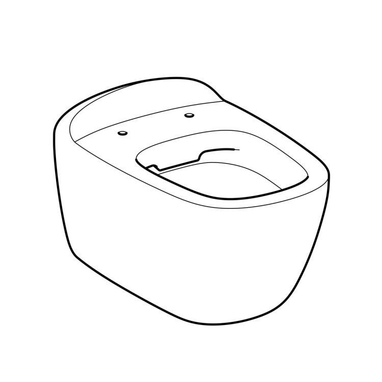 Унитаз Geberit Citterio подвесной безободковый Rimfree® 4,5/6 л, 560x360 мм Унитаз Geberit Citterio подвесной безободковый Rimfree® 4,5/6 л, 560x360 мм