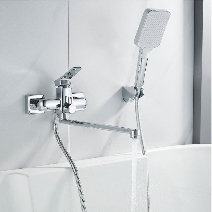 Смеситель для ванны Shevanik S9922 универсальный цвет Хром