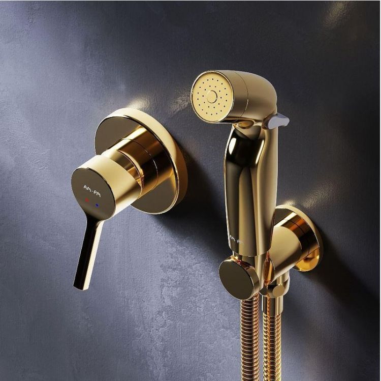 Гигиенический душ со смесителем AM.PM X-Joy S F40H85B99 цвет Золото Гигиенический душ со смесителем AM.PM X-Joy S F40H85B99 цвет Золото