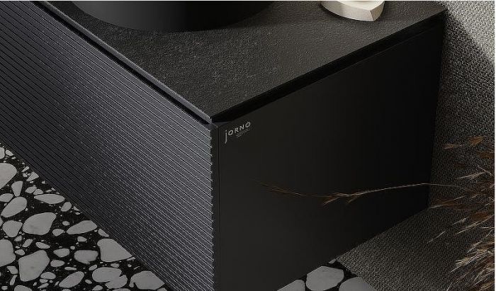 Тумба под раковину Jorno Stone 80 Stn.01.80/P/A/JR подвесная Антрацит