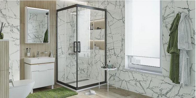 Душевой уголок STWORKI Дублин 90x90 3GW071TTKK000 профиль Черный матовый стекло прозрачное Душевой уголок STWORKI Дублин 90x90 3GW071TTKK000 профиль Черный матовый стекло прозрачное