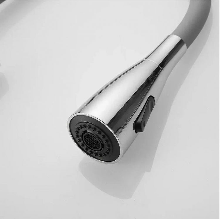 Смеситель для кухни Shevanik S843-9 цвет Хром Серый