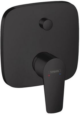 Hansgrohe Talis E Встраиваемый смеситель для ванны, внешняя часть, цвет: черный матовый