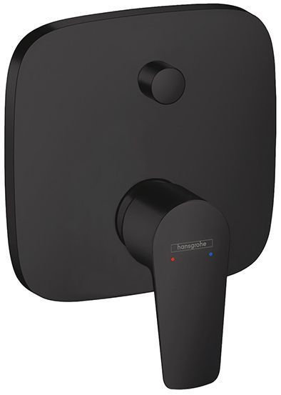 Hansgrohe Talis E Встраиваемый смеситель для ванны, внешняя часть, цвет: черный матовый