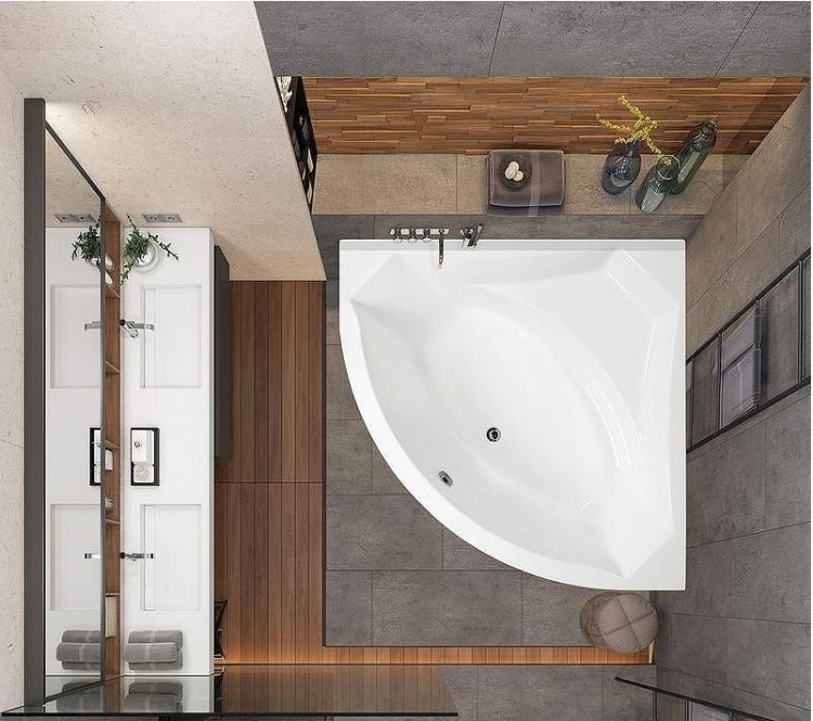 Акриловая ванна Vagnerplast Veronela 140x140 без гидромассажа