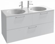 Тумба для комплекта 120 см Jacob Delafon Odeon Rive Gauche EB2545-R5-N18 белый, ручки хром Тумба для комплекта 120 см Jacob Delafon Odeon Rive Gauche EB2545-R5-N18 белый, ручки хром