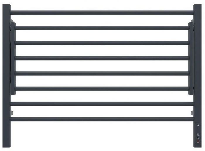 Электрический полотенцесушитель Terminus Горизонт П8 800х600 4670078543608 с полкой цвет Черный муар