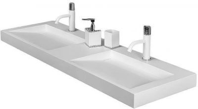 Раковина Boheme Armadi Art Flat 140 859-140-2 двойная Белая