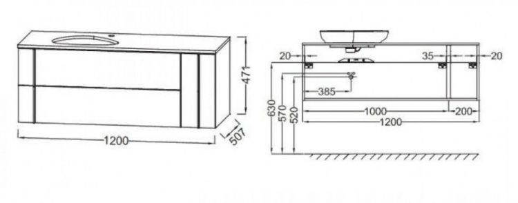 Тумба под раковину Jacob Delafon Nouvelle Vague 120 см EB3042-E16 ореховое дерево Тумба под раковину Jacob Delafon Nouvelle Vague 120 см EB3042-E16 ореховое дерево