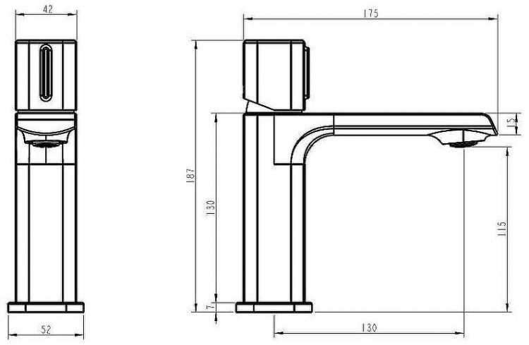 Смеситель для раковины ESKO Abu Dhabi ABU26 Хром