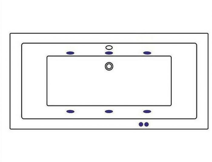 Акриловая ванна Whitecross Savia Duo 170x80 0103.170080.100.SOFT.BR с гидромассажем