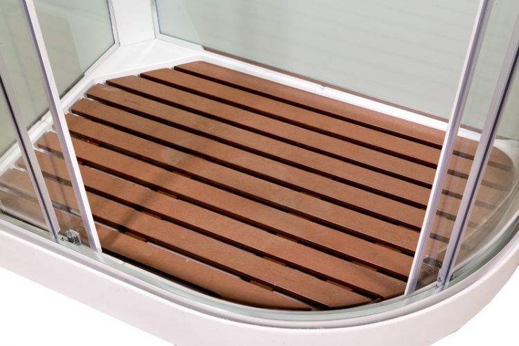 Душевая кабина Deto A102 L LED с кнопкой и гидромассажем 120x80x220