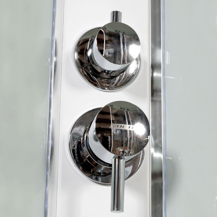 Душевая кабина Deto A102 L LED с кнопкой и гидромассажем 120x80x220