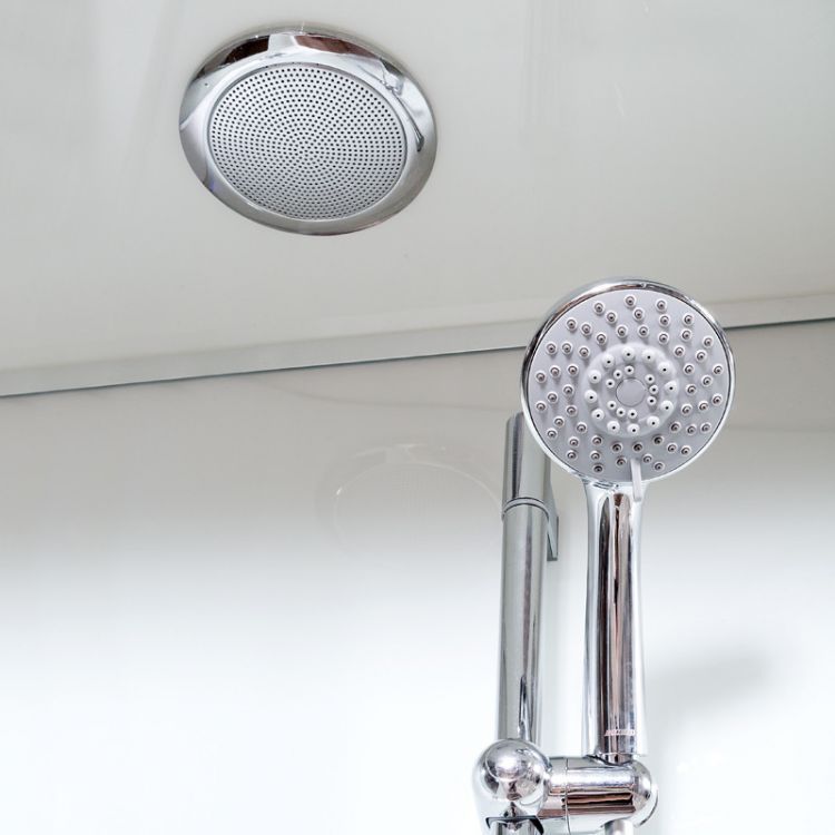 Душевая кабина Deto A102 L LED с кнопкой и гидромассажем 120x80x220