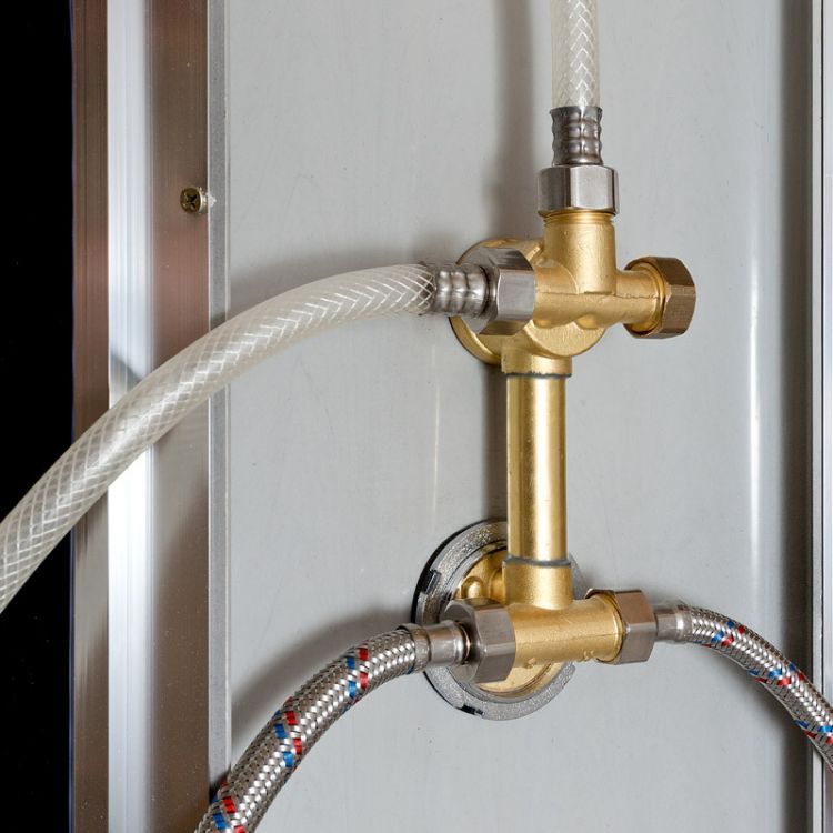 Душевая кабина Deto BМ1510 N LED BLACK 100x100x208 Душевая кабина Deto BМ1510 N LED BLACK 100x100x208