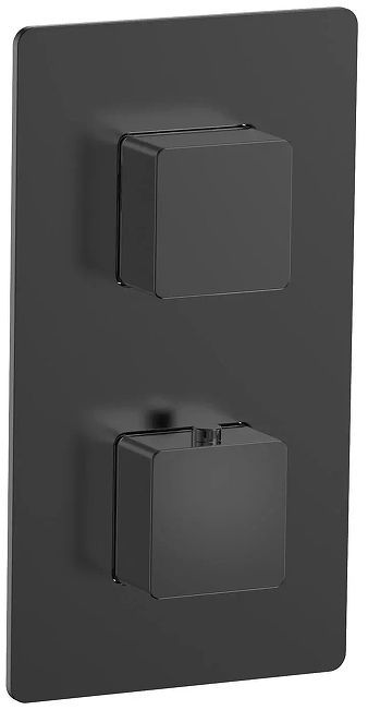 Смеситель для душа AQUAme Savona AQM8809MB с термостатом цвет Черный матовый