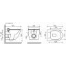 Подвесной унитаз CERAMICANOVA Metropol Rimless CN4002MB