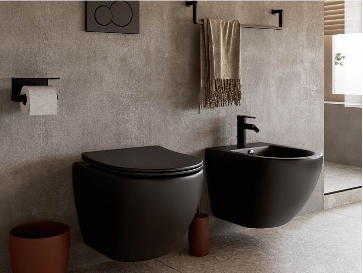 Подвесной унитаз CERAMICANOVA Metropol Rimless CN4002MB