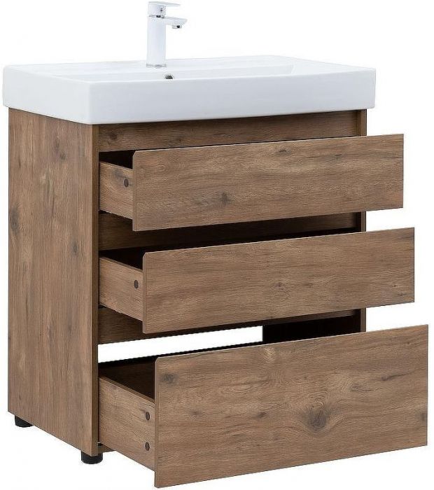 Тумба под раковину Aquanet Nova Lite 75 302474 Дуб рустикальный