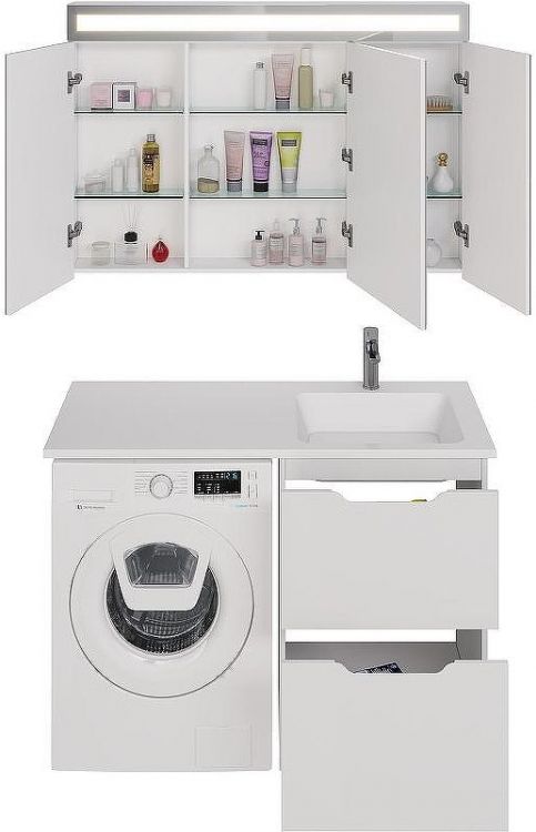 Тумба под раковину Dreja Bona 120 99.0451 Белая