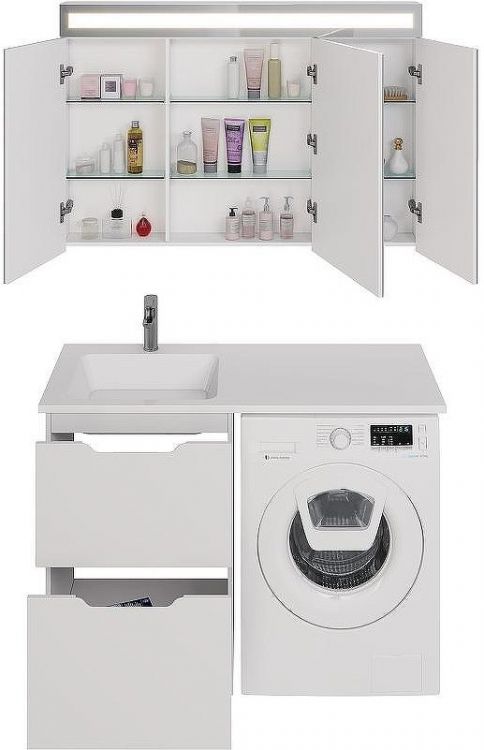 Тумба под раковину Dreja Bona 120 99.0451 Белая