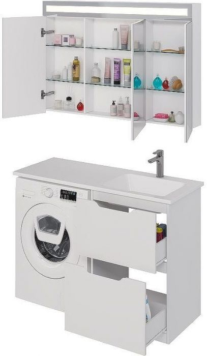 Тумба под раковину Dreja Bona 120 99.0451 Белая