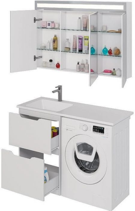 Тумба под раковину Dreja Bona 120 99.0451 Белая