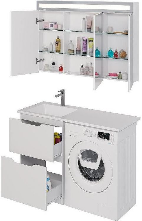 Тумба под раковину Dreja Bona 120 99.0451 Белая