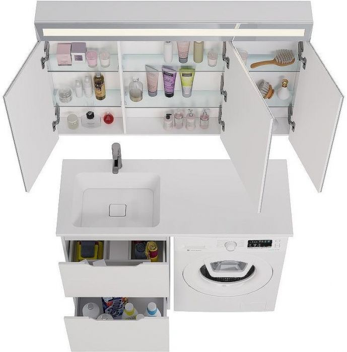 Тумба под раковину Dreja Bona 120 99.0451 Белая