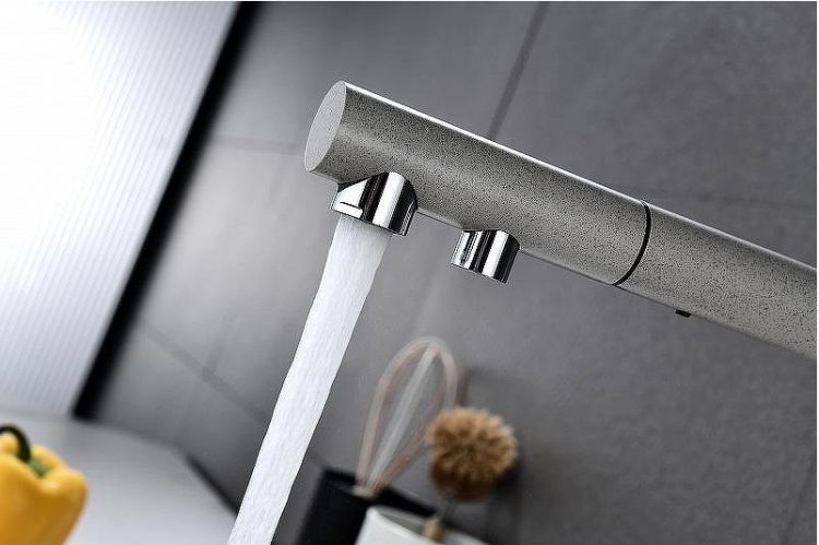 Смеситель для кухни Paulmark Serpentine Se213222-DG Графит Смеситель для кухни Paulmark Serpentine Se213222-DG Графит