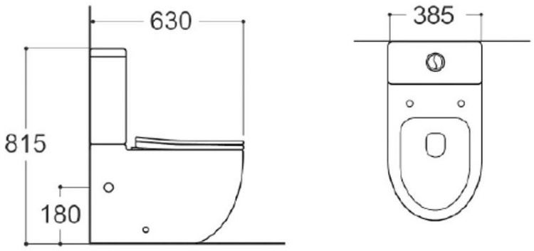 Унитаз компакт Aquatek Европа AQ2903-00 с бачком и сиденьем Микролифт
